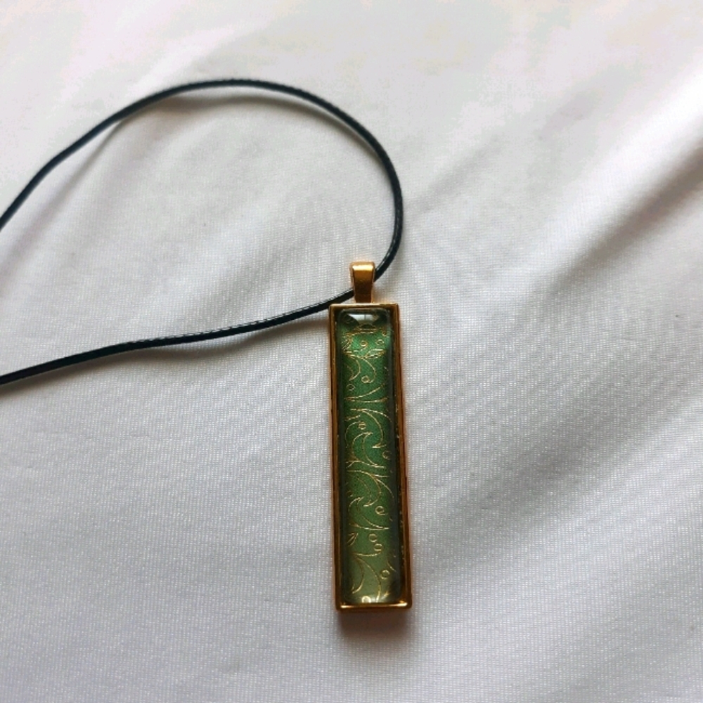 Gold and Green Necklace